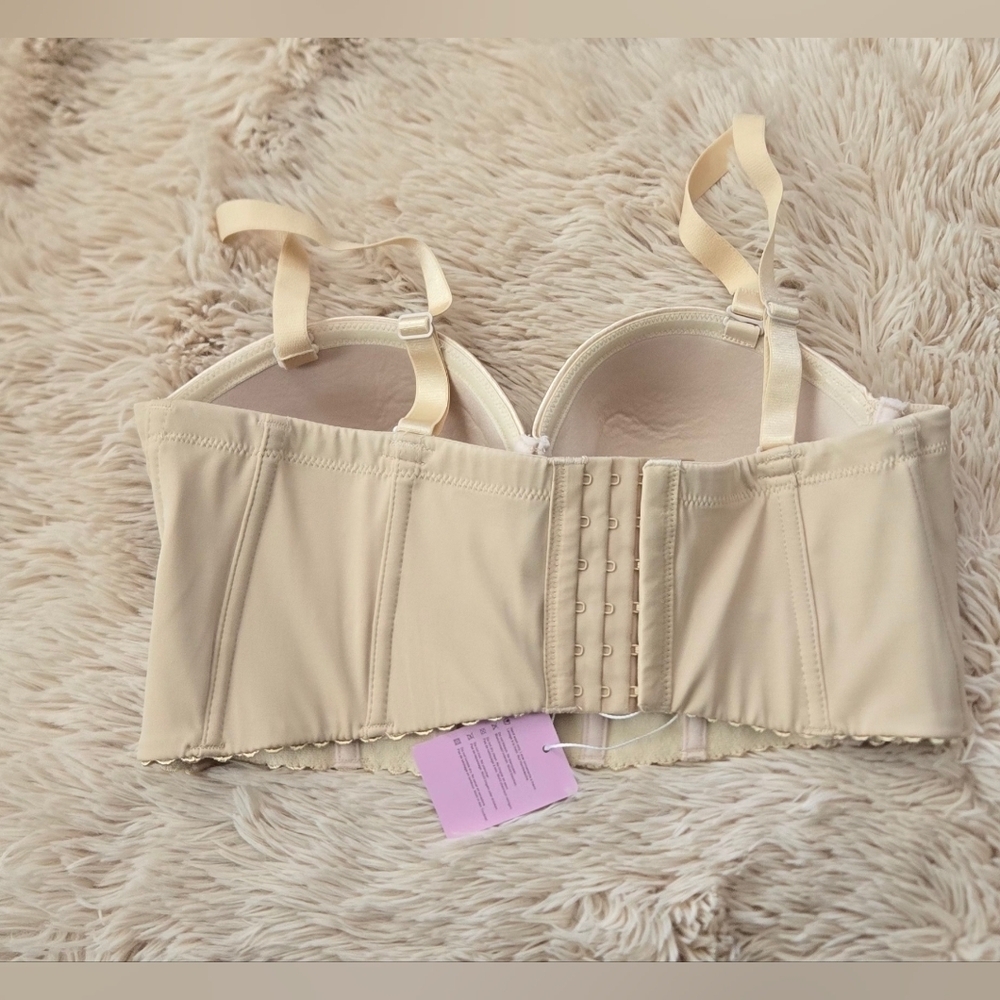 SEA BBOT Women Longline Strapless Bra Full Coverage Corset Bra #1000 - Picture 3 of 12